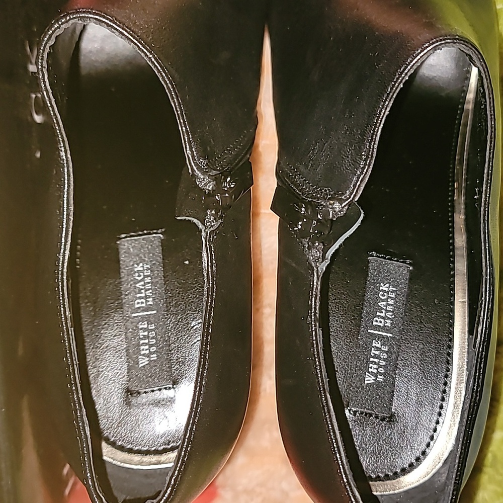 WHBM 'Klaudia' Studded Toe Black Leather Bootie 9M Like New In Box w/Dust Covers - Picture 9 of 11